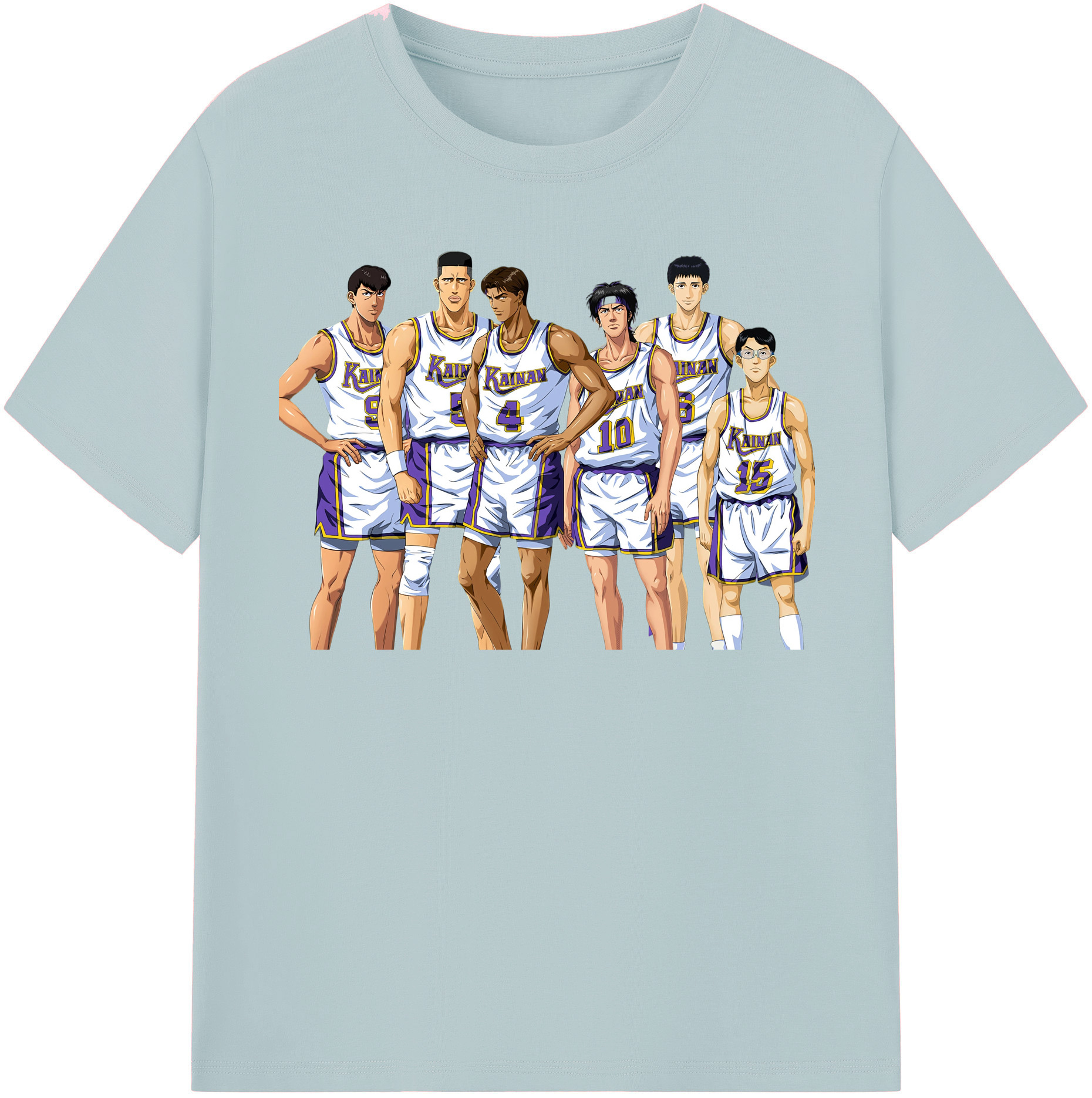 SLAM DUNK／スラムダンク 綿100％半袖Tシャツ（フロントプリント）